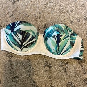 Somedays Lovin’ palm print bandeau bikini top